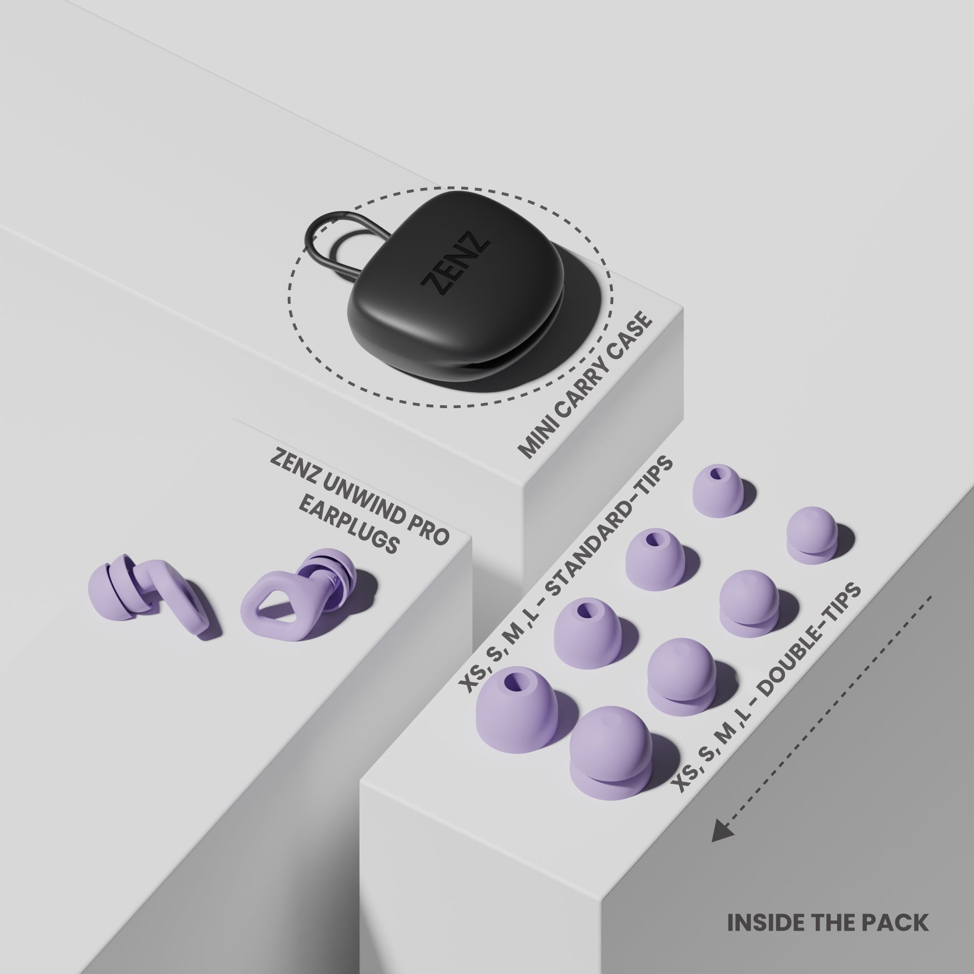 ZENZ - Unwind Pro Earplugs - Nebula Purple