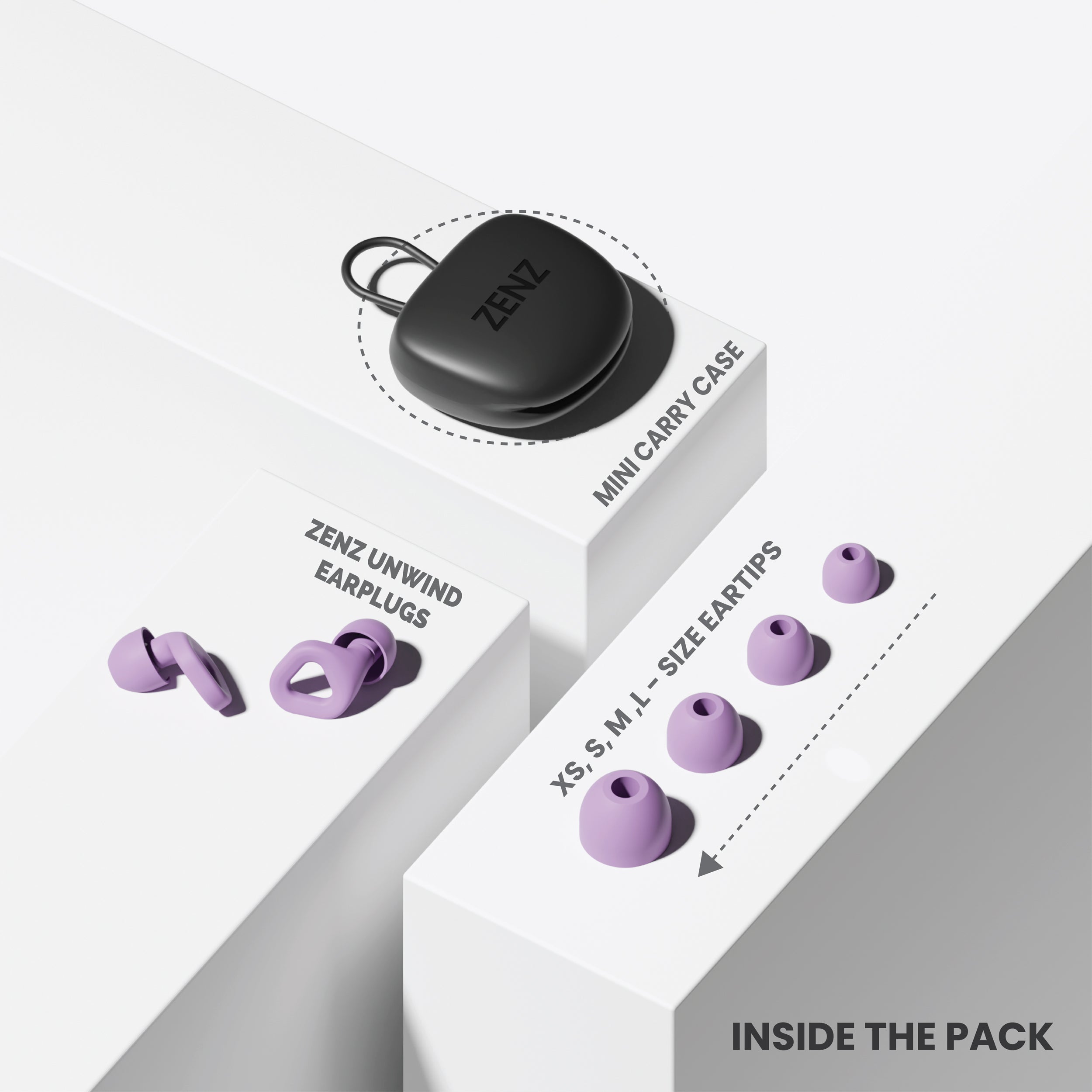 ZENZ - Unwind Earplugs - Nebula Purple