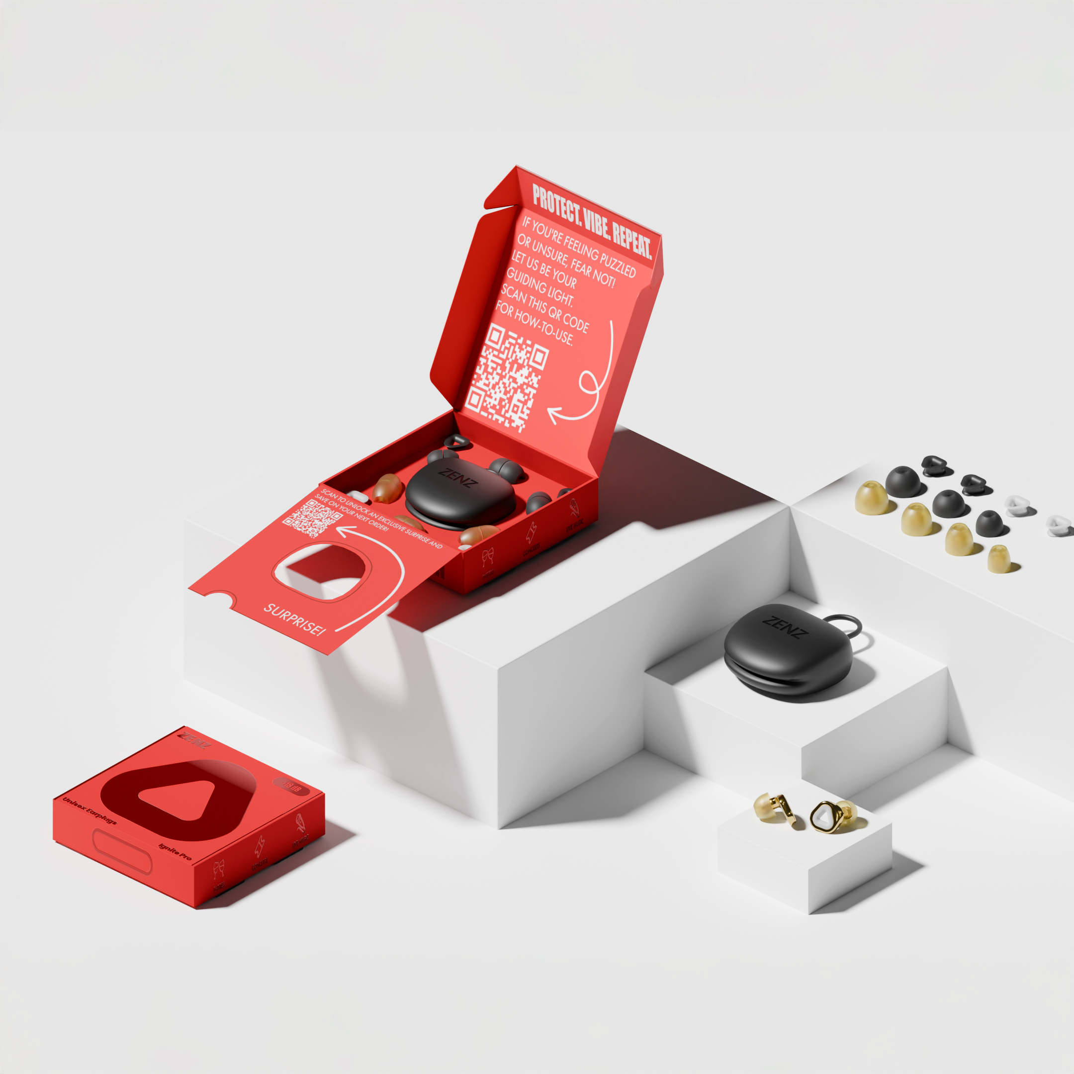 ZENZ - Ignite Pro Earplugs - Gold