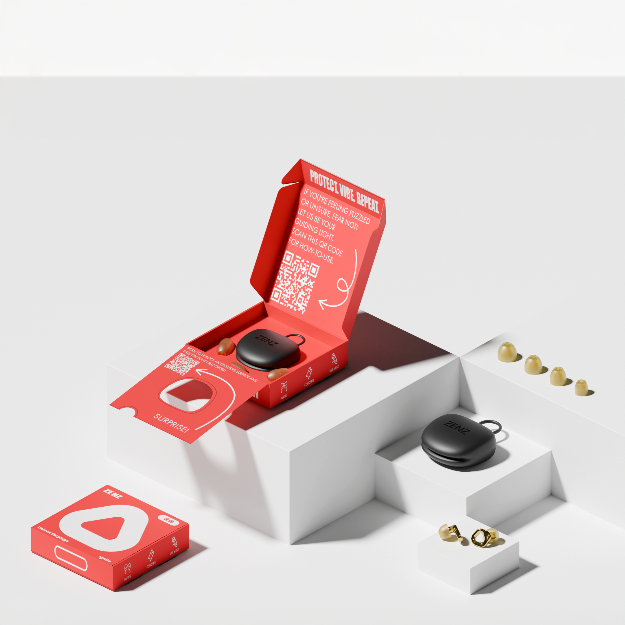 ZENZ - Ignite Earplugs - Gold