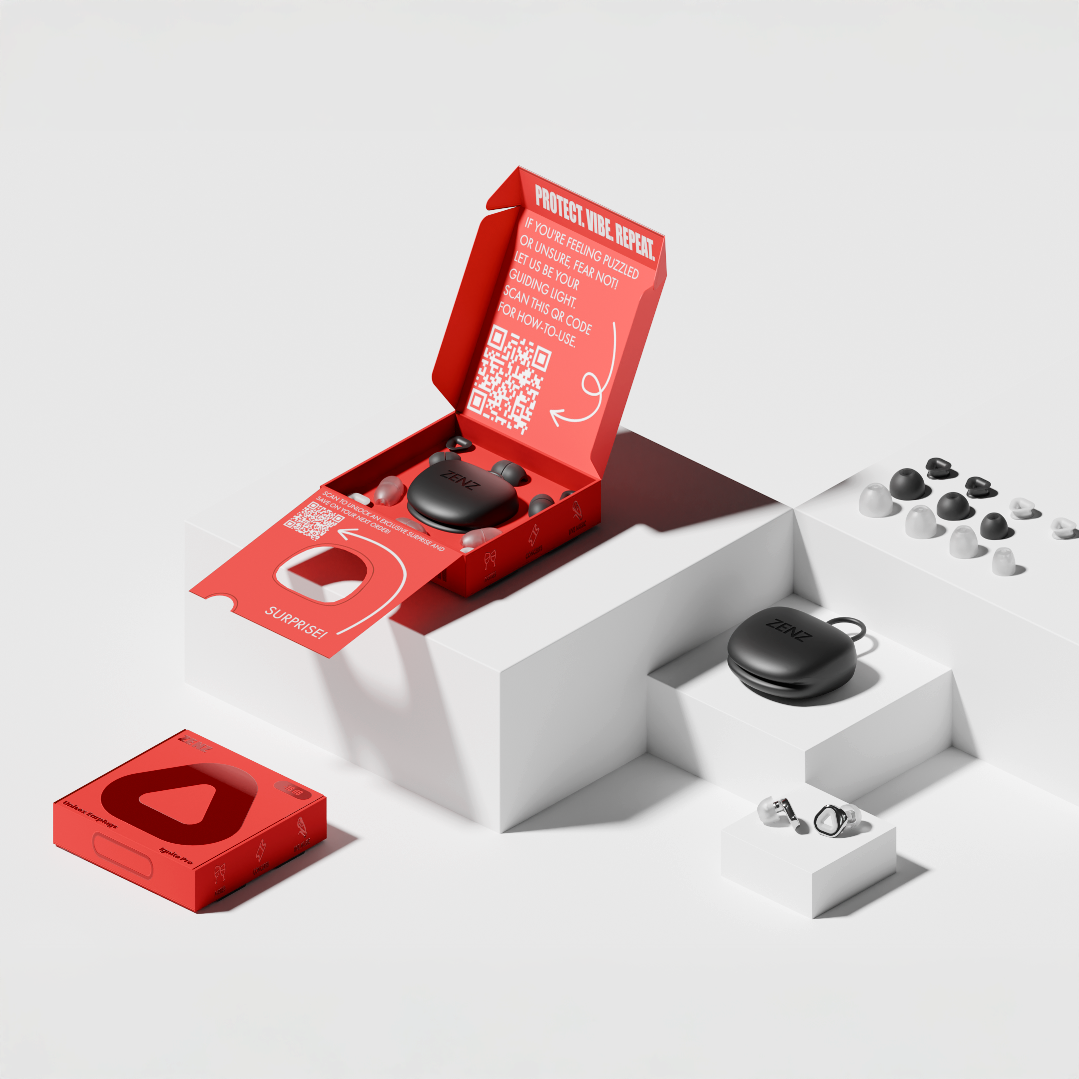 ZENZ - Ignite Pro Earplugs - Silver