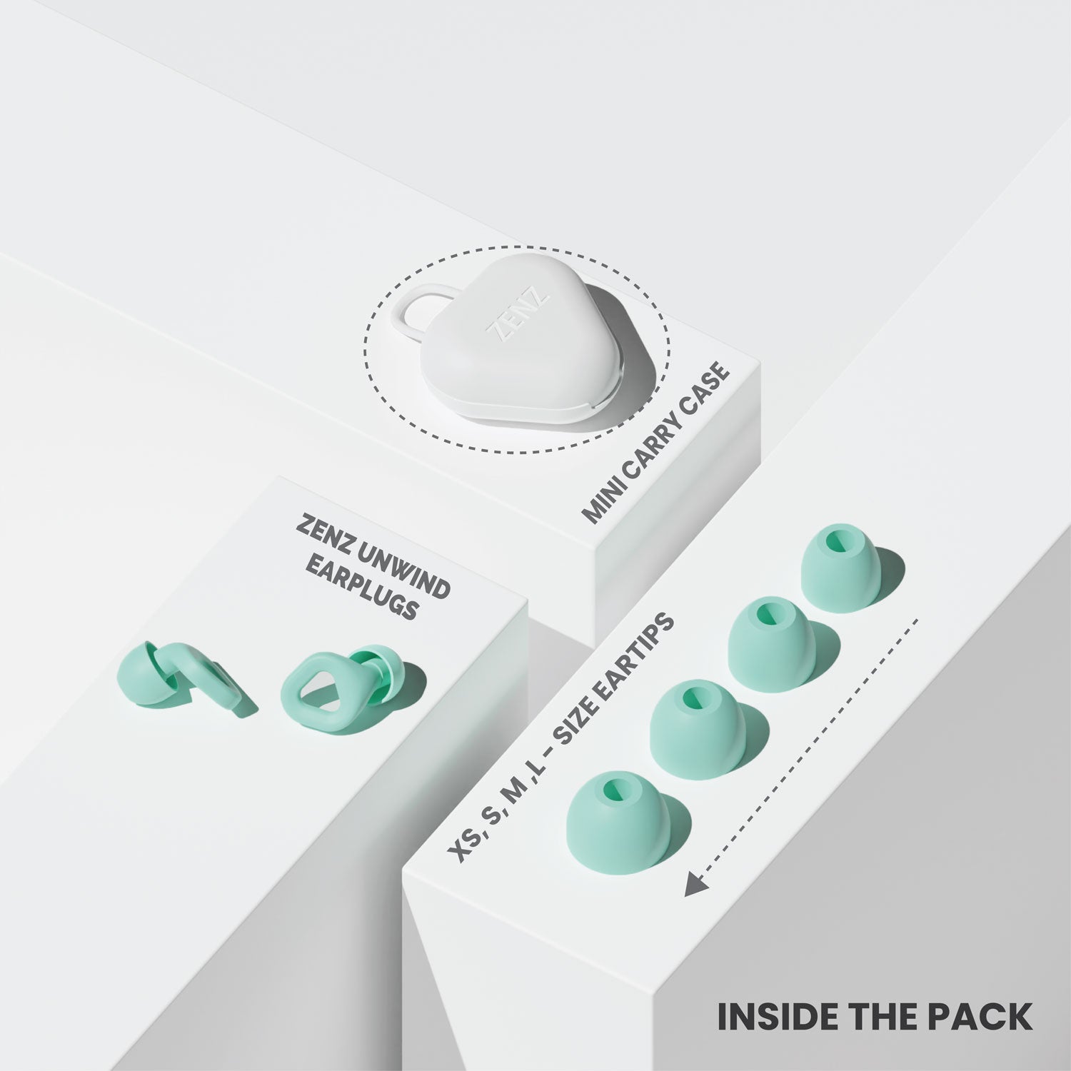 Zenz Unwind Earplugs - Mossy Mint