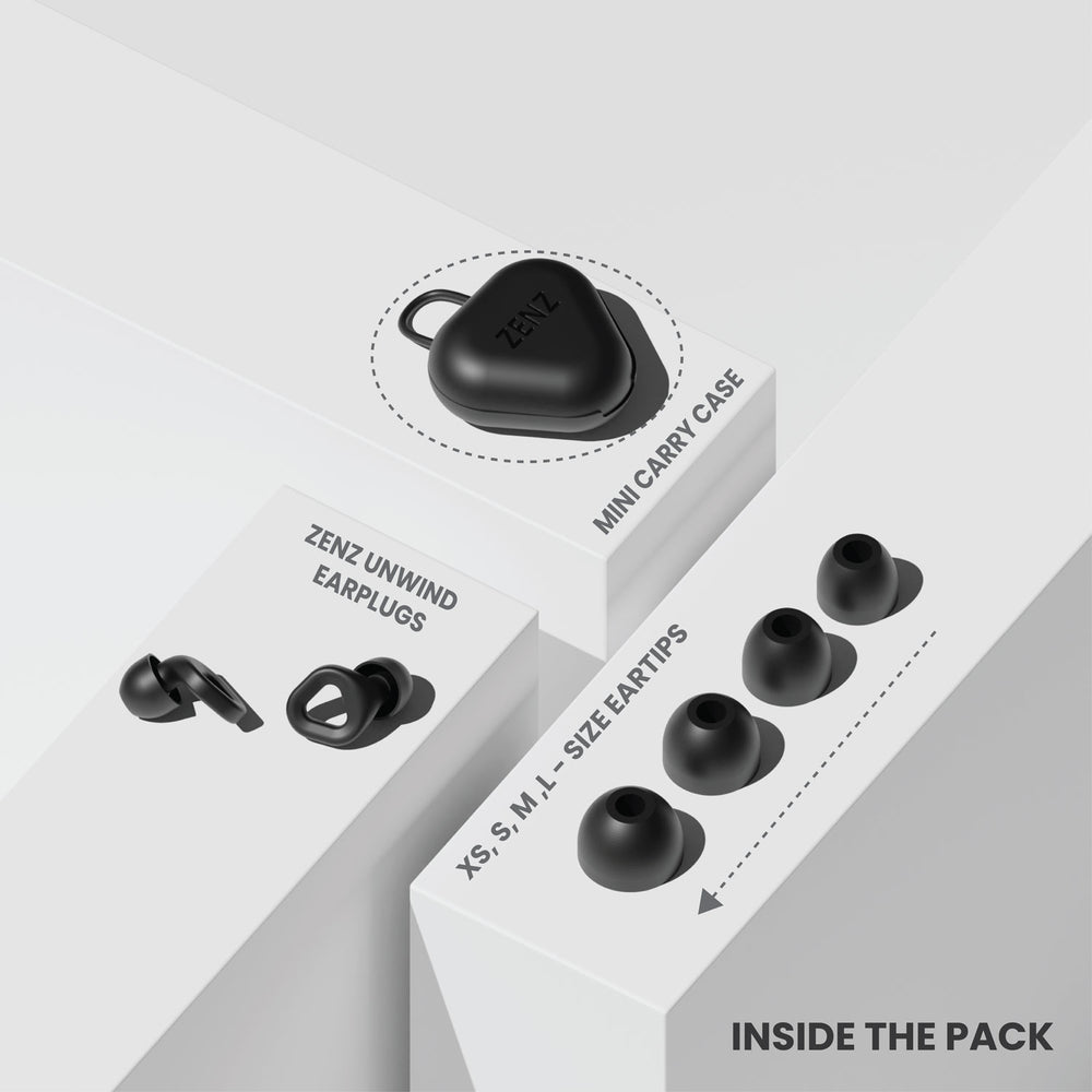 Zenz Unwind Ear Plugs - Onyx Black