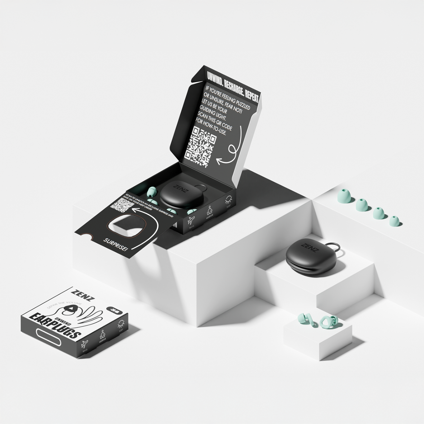 ZENZ - Unwind Earplugs - Dew Mint