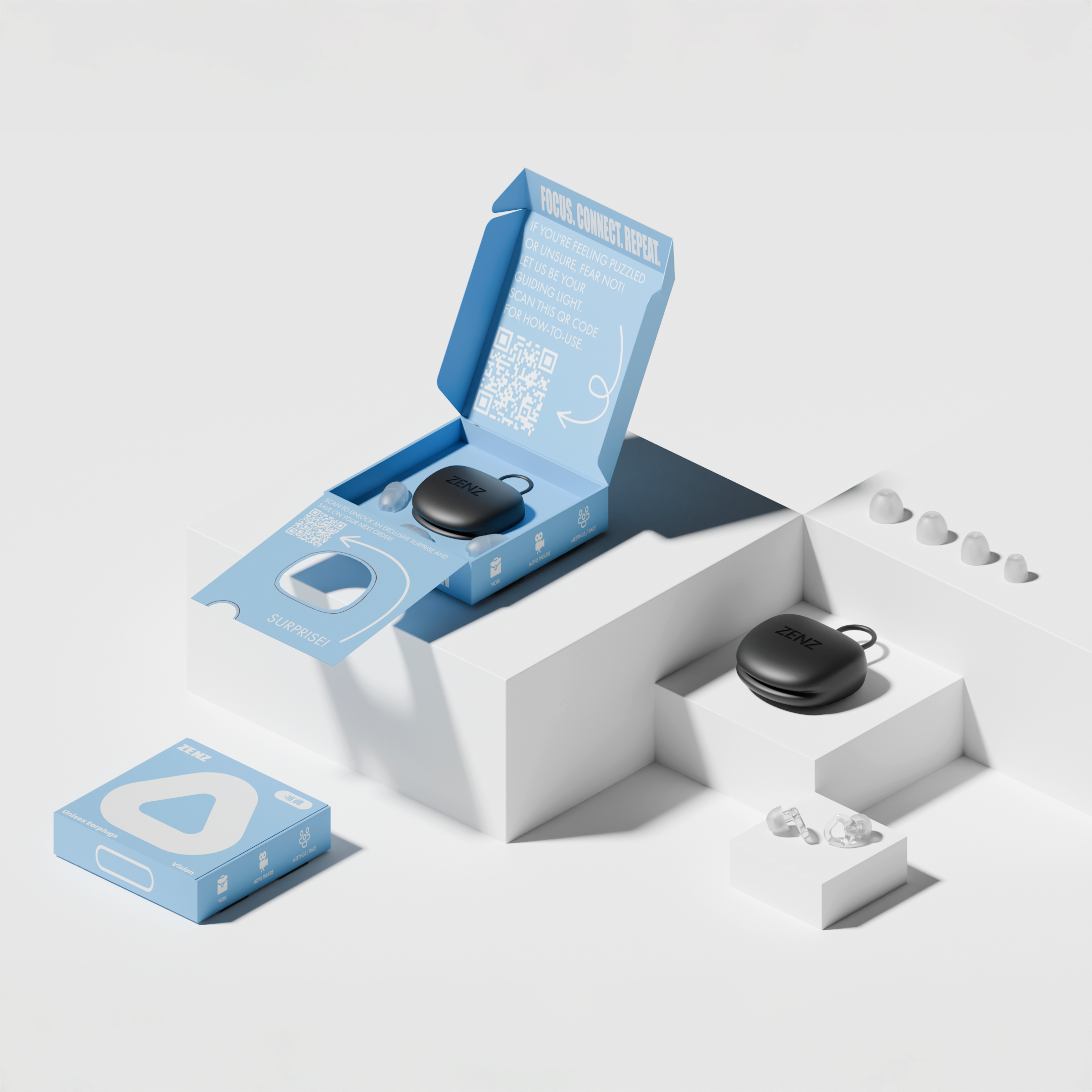 ZENZ - Vision Earplugs - Luna Clear